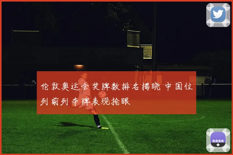 伦敦奥运会奖牌数排名揭晓 中国位列前列夺牌表现抢眼
